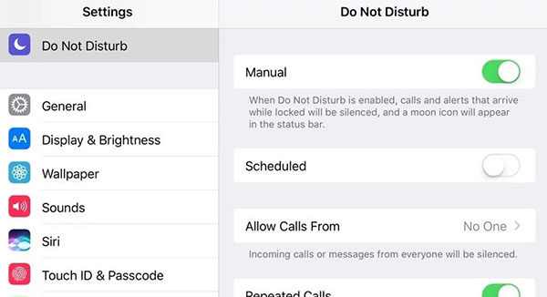  close do not disturb mode