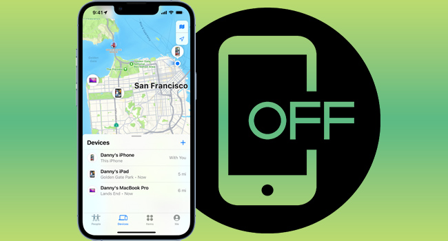 does find my iphone work when phone is dead