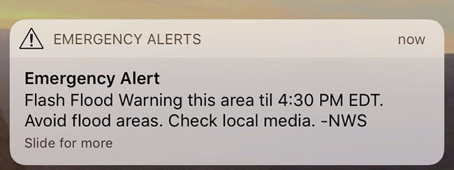 emergency alerts