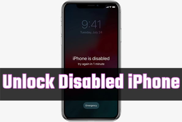 enable disabled iphone
