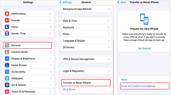 reset your iphone
