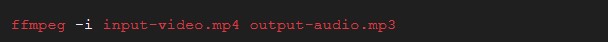 ffmpeg extract audio from mp4