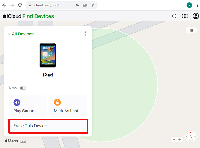 find my ipad via icloud
