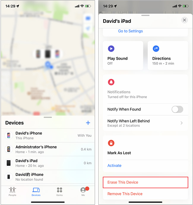 find my ipad app