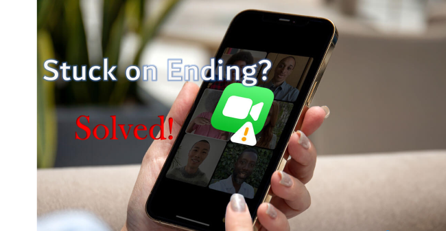 iphone stuck on facetime call ending