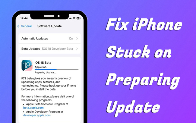 iphone stuck on preparing update during setup - Sam Keating