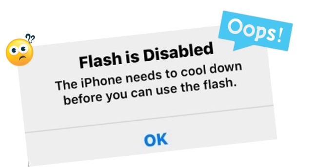 how to fix flash is disabled on iphone