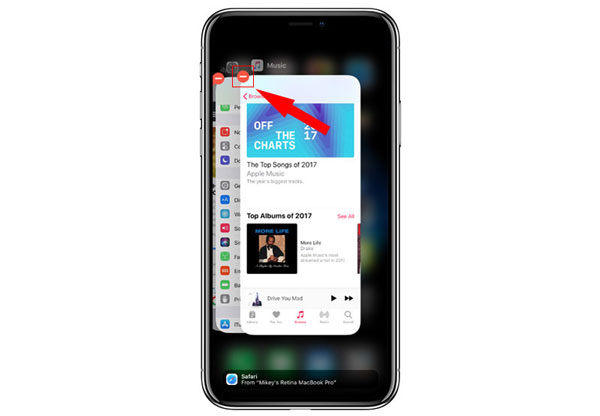 force close apple music