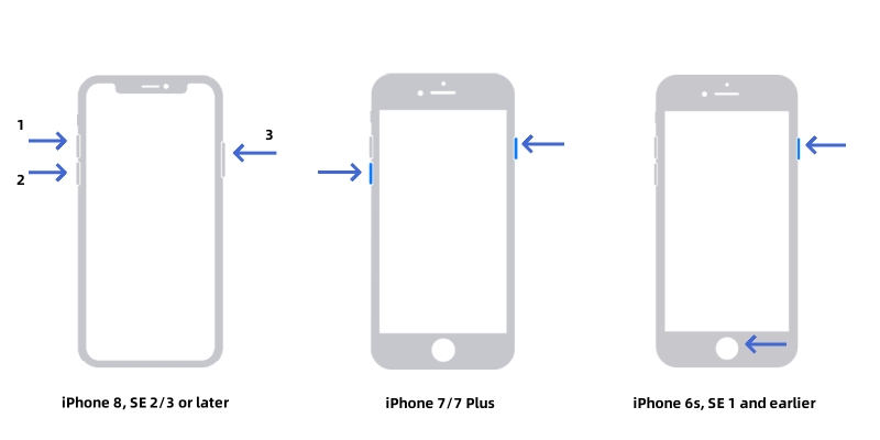 how to force restart iphone