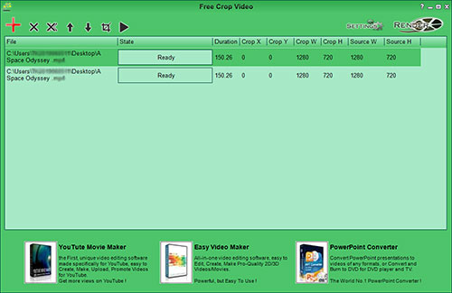 add xvid files to free crop video