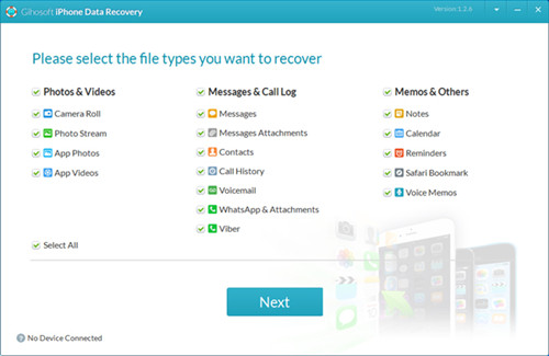 gihosoft iphone data recovery