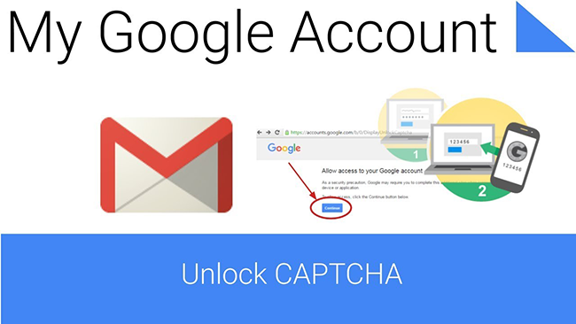 gmail captcha reset