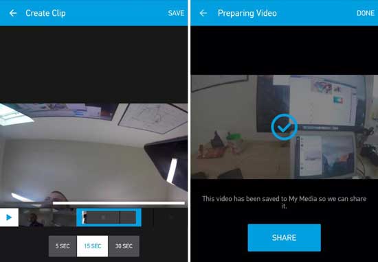 gopro trim and share feature
