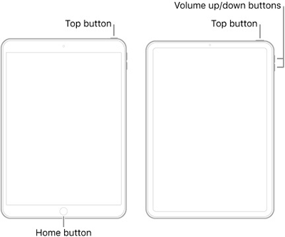 hard reboot ipad without home