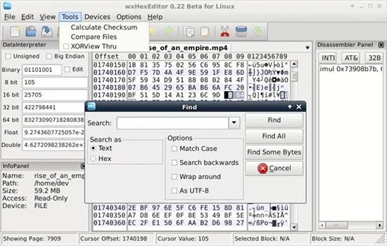 hex editor