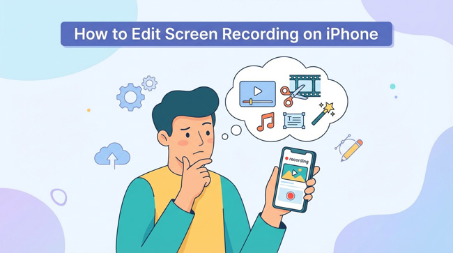 how to edit screen recording on iphone