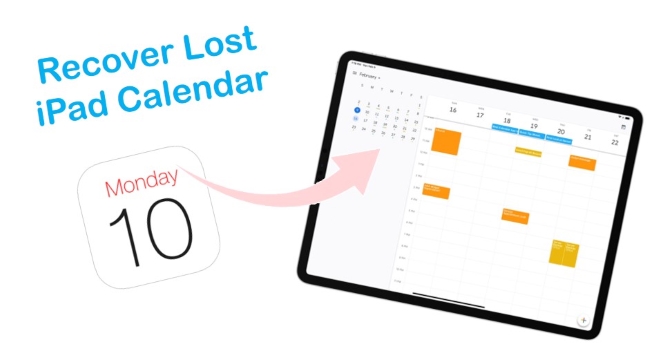 how to recover deleted calendar from ipad