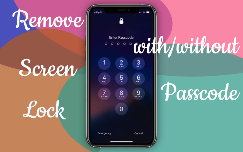 Removing passcode from iphone deals