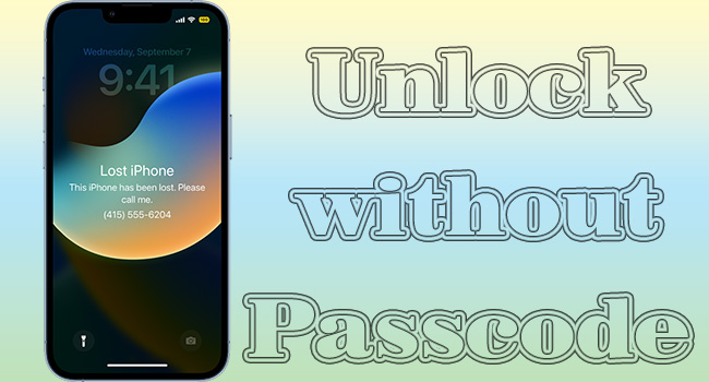 how to unlock a found iphone