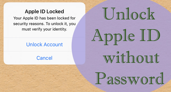 how to unlock apple id without password