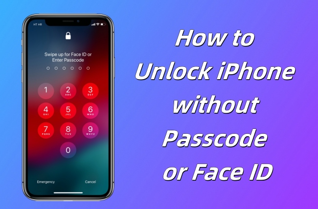 how to unlock iphone without passcode or face id