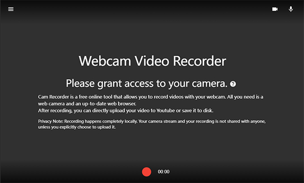 html5 webcam recorder