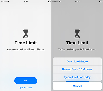 ignore time limit without passcode