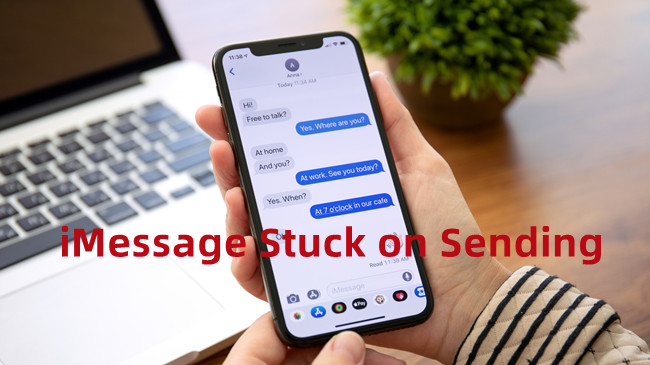 imessage stuck on sending