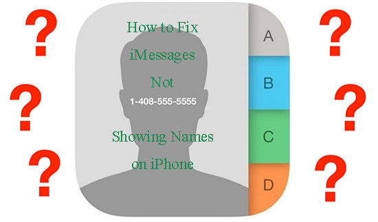 fix imessages not showing names on iphone