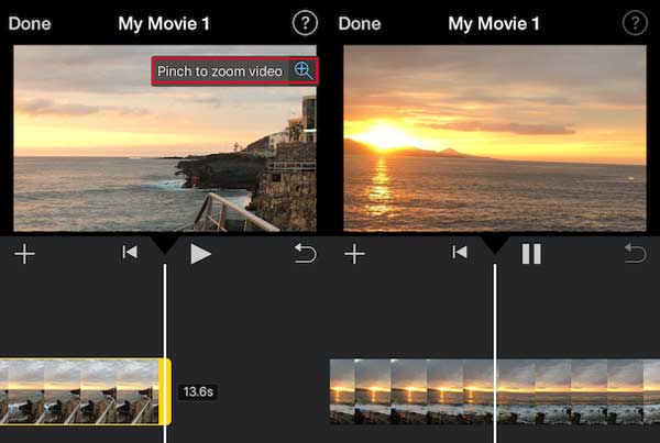 imovie crop video iphone