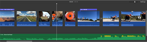 imovie timeline