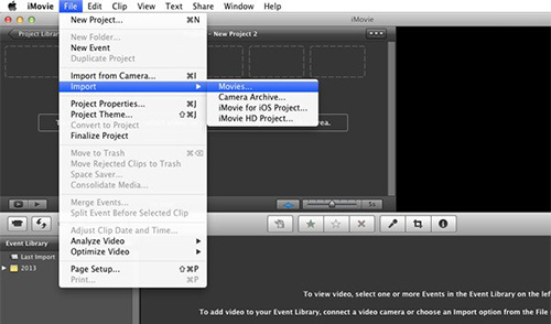 add videos to imovie