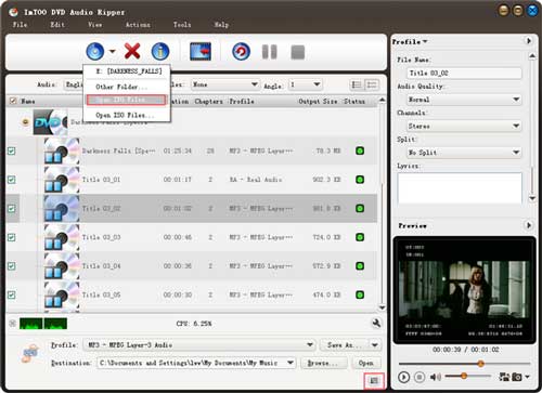 imtoo dvd audio ripper