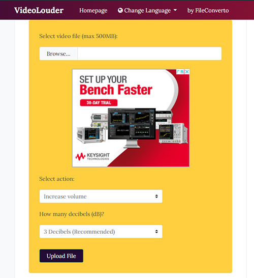 increase mp4 volume online with videolouder