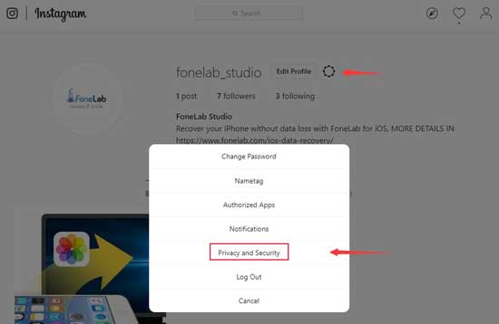 instagram data download
