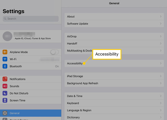 enter accessibility