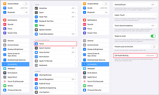 adjust call audio routing