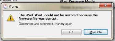 the firmware file is corrupt