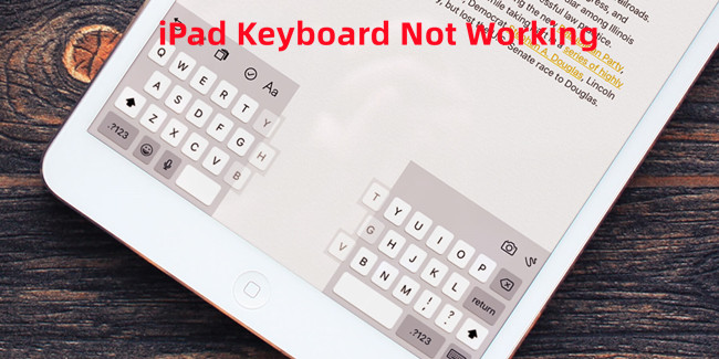 ipad keyboard not working