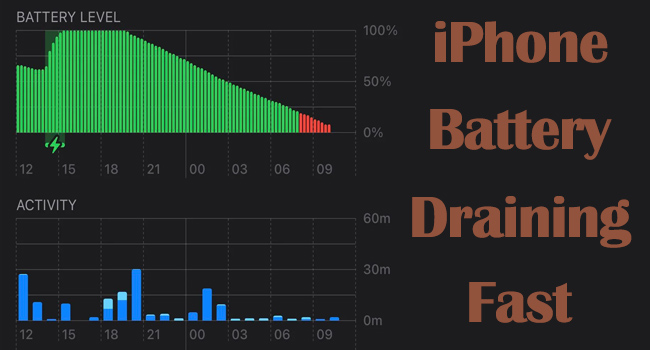 iphone battery draining fast