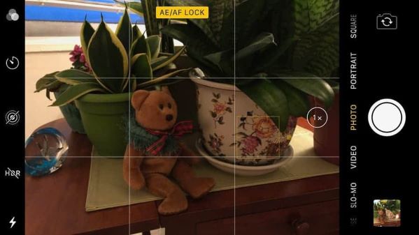 turn off the aesf lock on iphone camera