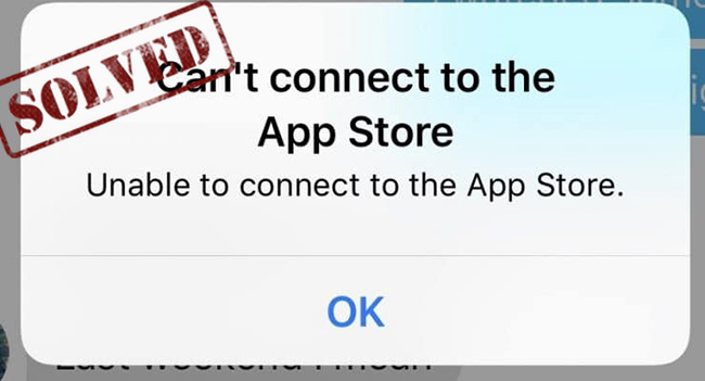 iphone cannot connect to app store