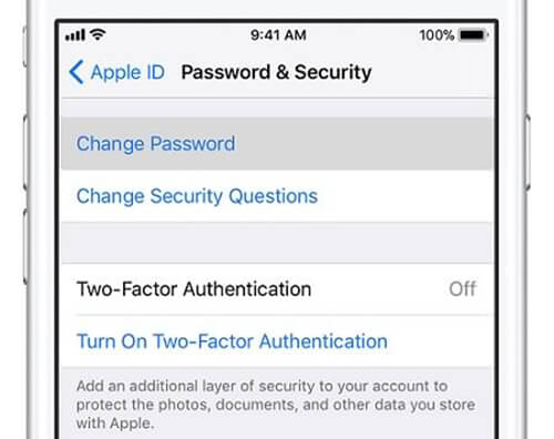 use two-factor authentication to unlock apple id