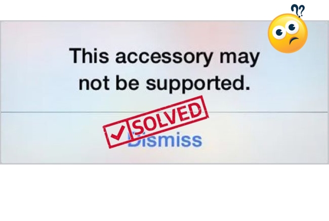 iphone charger accessory may not be supported