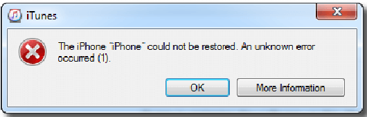iphone error -1