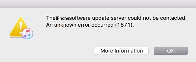 iphone error 1671