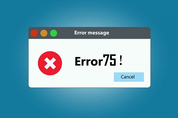 iphone error code 75