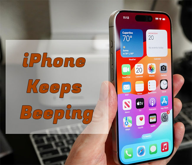 iphone keeps beeping