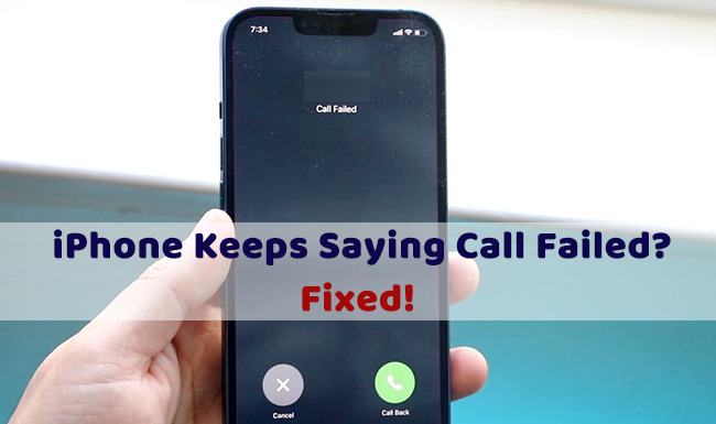 iphone keeps saying call failed