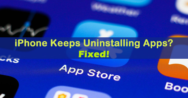 iphone keeps uninstalling apps